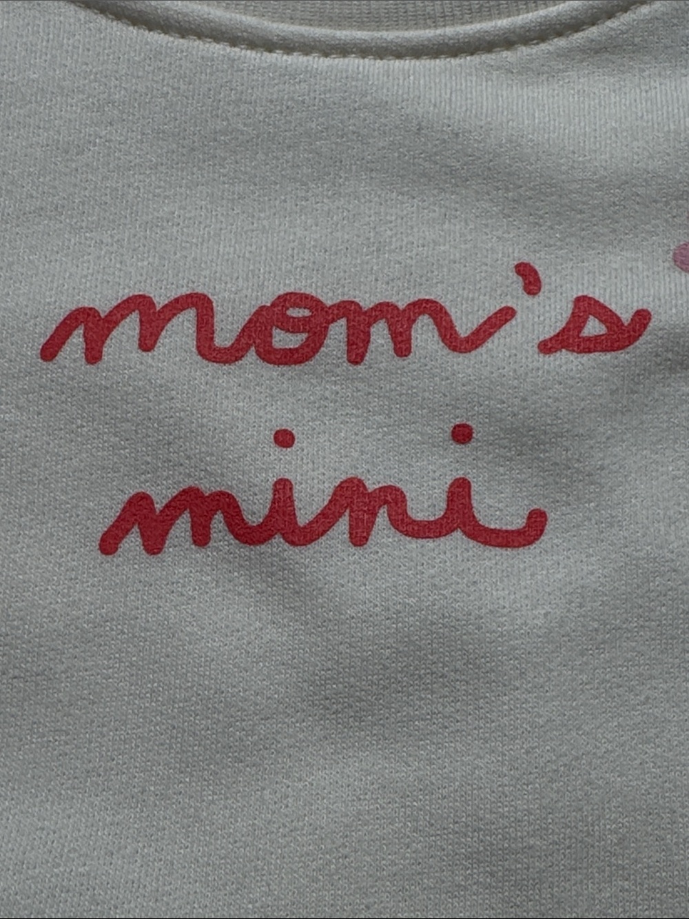 Garanimals Bsby Girls “Mom’s Mini” Cream Sweatshirt with Floral Print - Picture 3 of 5